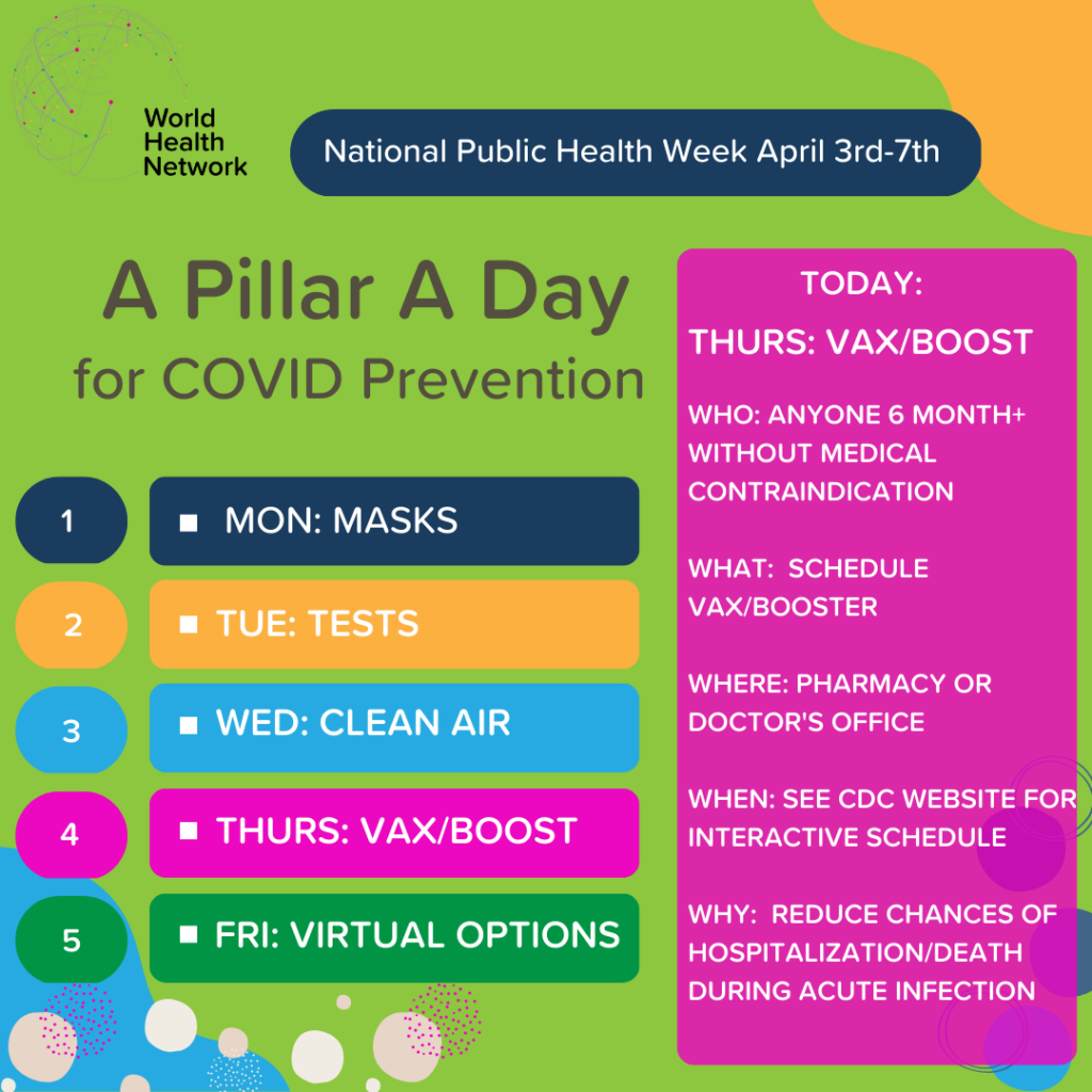 A Pillar a Day for COVID Prevention: Vax/Boost. 